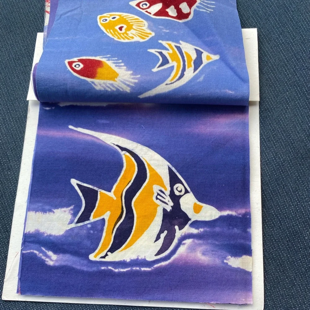 🆕Hand Painted Batik Fish BNWT